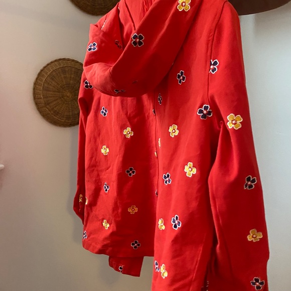 Red ModCloth Jacket with Embroidered Flowers - Picture 4 of 4